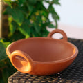 Aahara Unglazed Clay/Mitti/Earthen Kadai for Cooking.