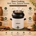 Aahara Cooking Clay Pot (White)