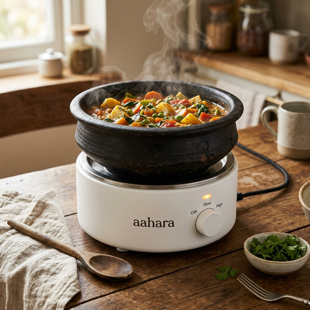 Aahara Alkaline Clay Slow Cooker